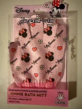 Disney Pink Minnie Mouse Exfoliating Bath Mitt